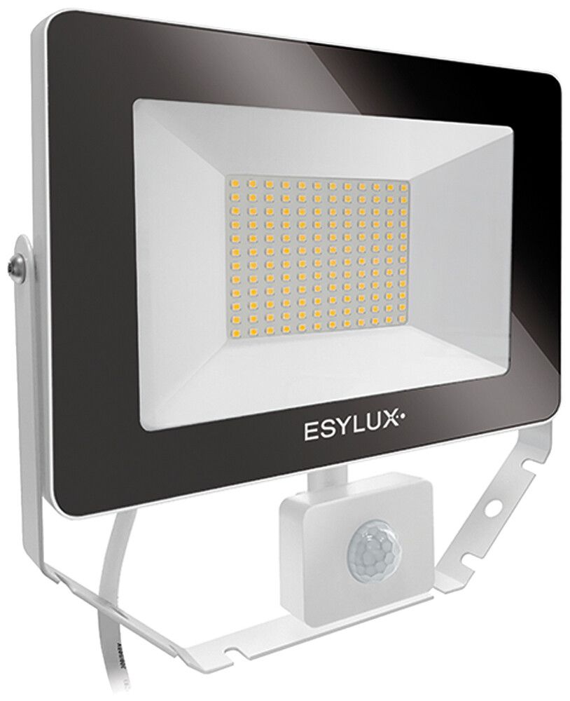 Proiettore LED ESYLUX AFL BASIC, 50W 3000K 5000lm 240×60×230mm IP65, bianco