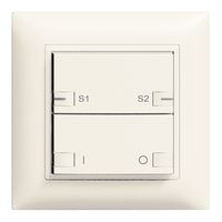 Frontset ON-OFF Szene 1K/2T ZEP 88×88mm weiss