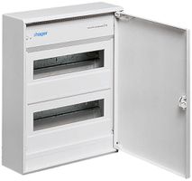 AP-Kleinverteiler Hager volta 2-reihig Tür IP30 305×370×96.5mm