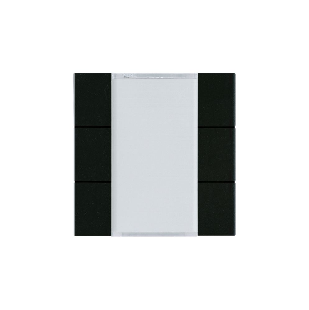 Tasterfront Hager basico KNX 6-fach schwarz 45×45mm