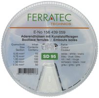 Embouts de câble assortis Ferratec type B isolés SD95