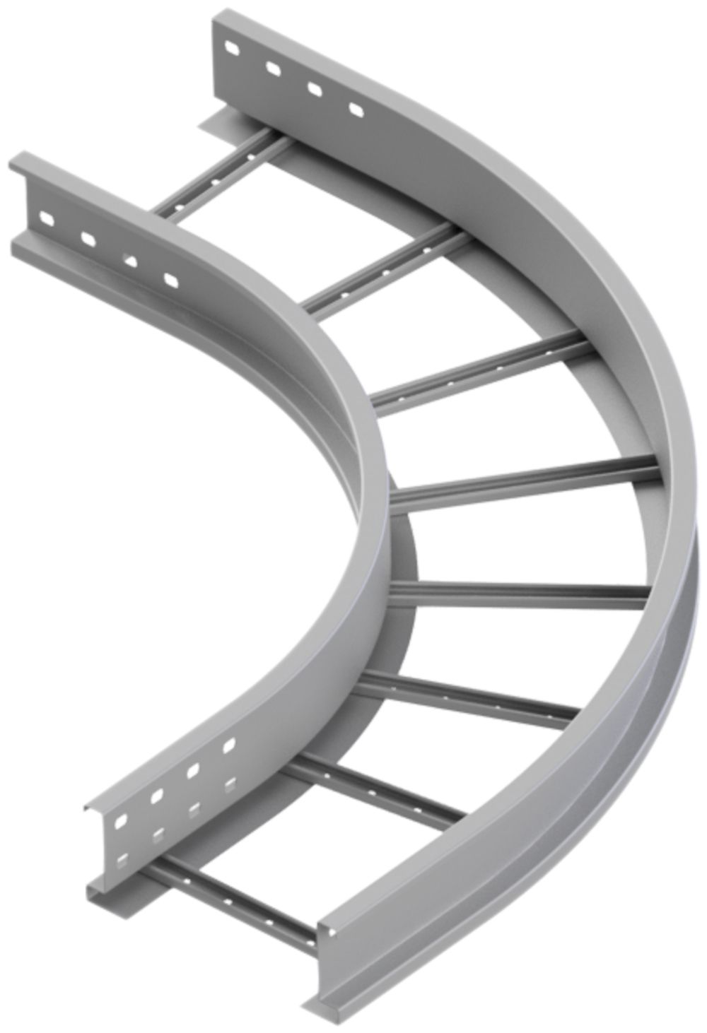 Gomito Lanz 90° per multicanale a lunga campata 600×110mm zac