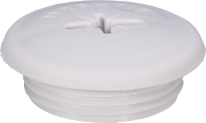 Stopfen mit Rand PA/GFK M25 hellgrau