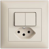 UP-Kombination 2×A-R/1P+T13 EDIZIOdue crema