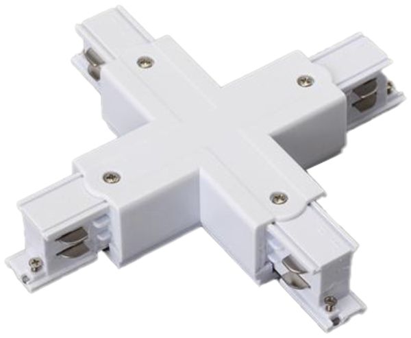 Connecteur croisé DOTLUX triphasé blanc