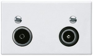 FLF-Antennendose Hager R-TV 11dB 2GHz weiss