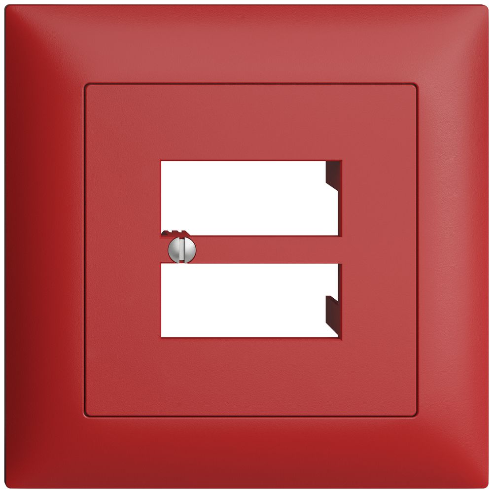 UP-Frontset EDIZIOdue berry 88×88mm 4×RJ45