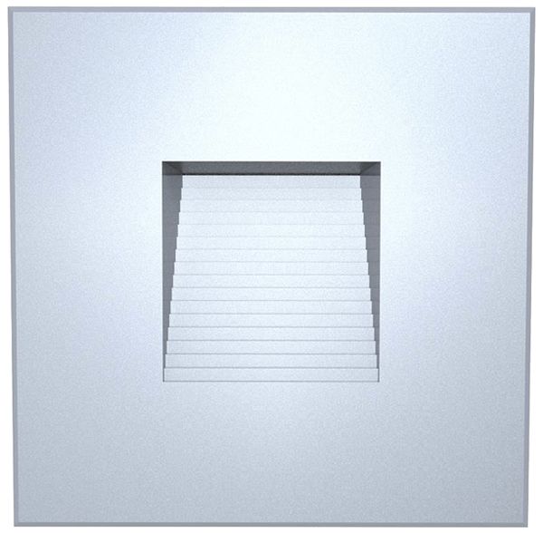 Applique LED INS DOTLUX EASYSTAIR 1.5W 70lm 930 IP20/44 82×82mm argento