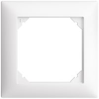 UP-Kopfzeile EDIZIOdue SNAPFIX® 1×1 horizontal und vertikal 88×88mm weiss