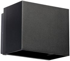 Lampada a muro LED DOTLUX BEAMO IP65 120×97×100mm 10W 3000K 15…120° nero