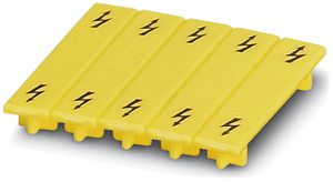 Warnschild CLIPLINE gelb für UT-Klemmen