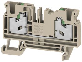 Borne de passage joignable 0.75…4mm² 32A 1000V TH35/G32 beige