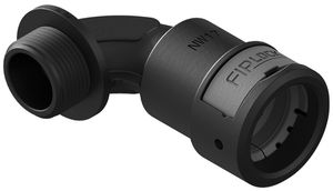 Verbinder 90° Plica FIPLOCK Nennweite 07 PG7 11mm schwarz