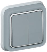 UP-Storenschalter PLEXO grau 2×AV/1L