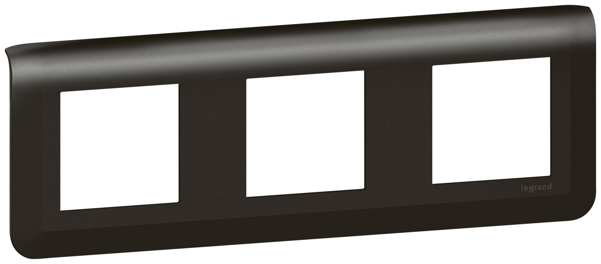 Abdeckrahmen MOS 3×2 Module horizontal schwarz matt