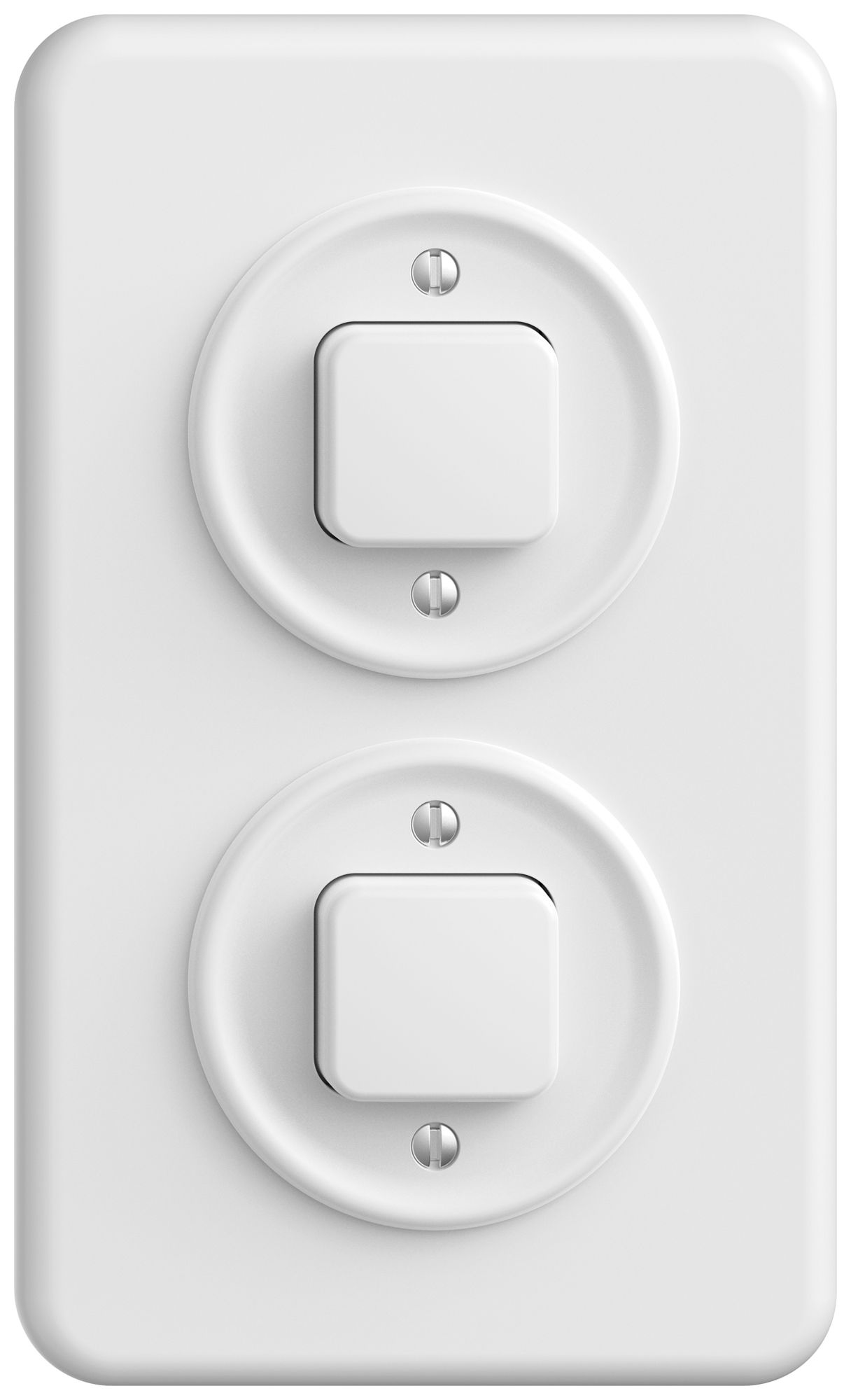 UP-Kombination STANDARDdue SNAPFIX® senk.2×Sch.3/1L ws