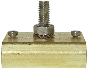 Morsetto di terra componibile Woertz 95mm² raccordo a bullone 1×1 guida DIN 35mm