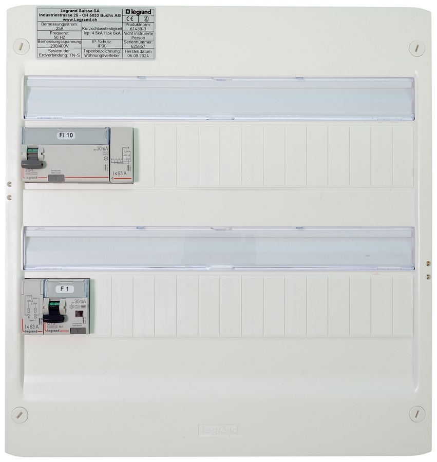 Centralino AP Legrand 2-file 36 UM bianco