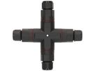 Raccord de câble MH dérivation X 3×0.5…2.5mm² Ø6.5…11mm Ø30×147×147mm IP68 noir