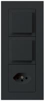 UP-Kombination kallysto.pro Gr.I-I-I vertikal 2×Schalter S3+Typ 13 schwarz