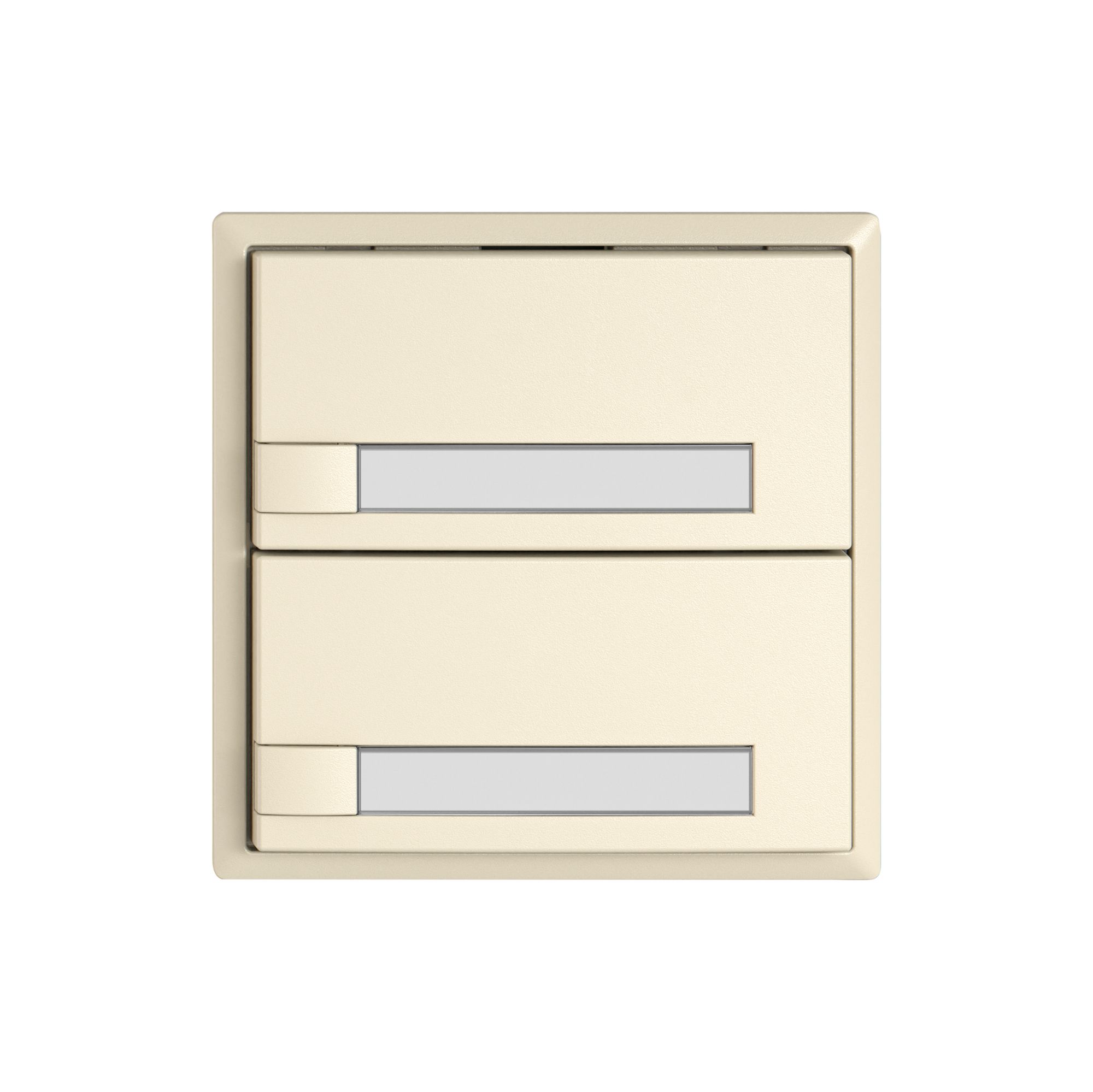 Pulsante KNX RGB EDIZIO.liv SNAPFIX® sensore temp.s.LED targ.2× com.1T cr