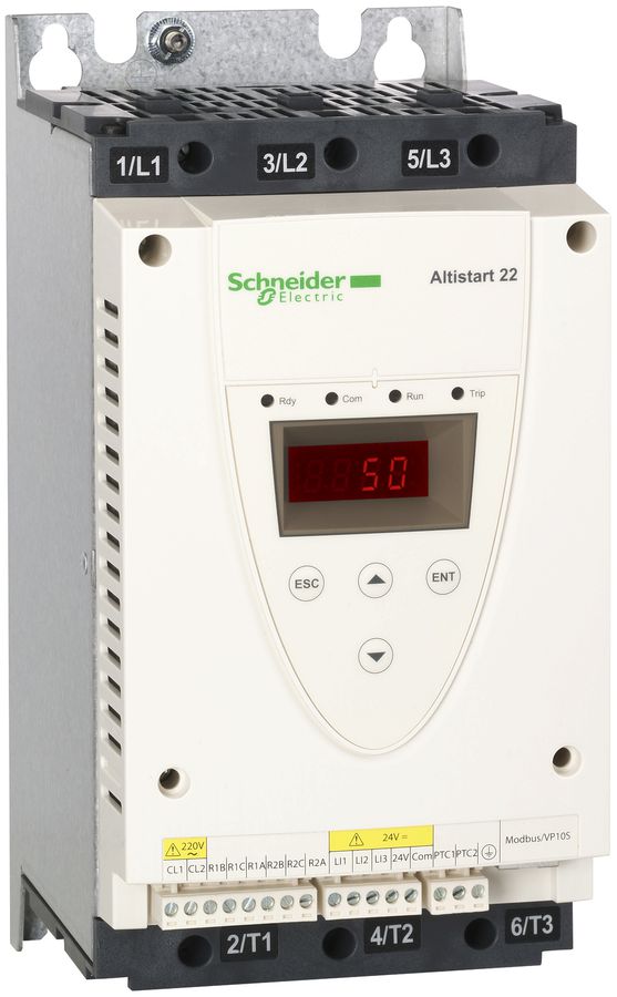 Softstarter Schneider Electric 230…600V, 32A 18.5kW, ATS22D32S6