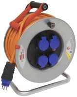 Kabelrolle Garant SK 320 Ø320mm 50m 3×2.5mm² 4×T13 Stahl grau IP55