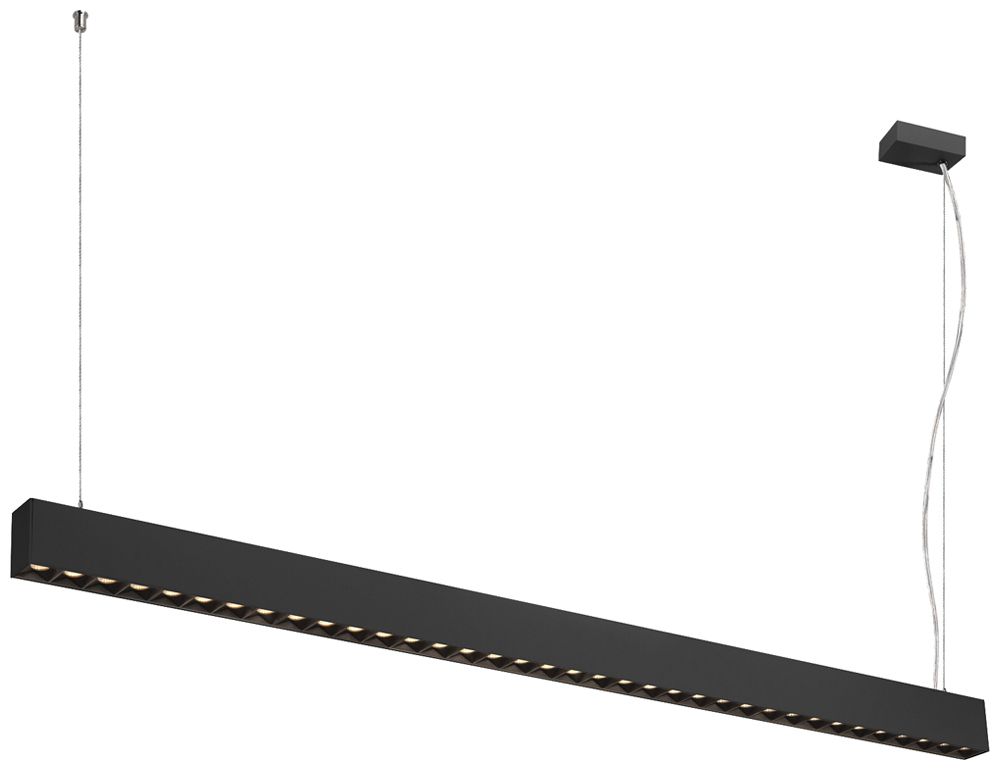 LED-Pendelleuchte SLV GLENOS PRO 70W 7950lm 3000K DALI 1448mm schwarz