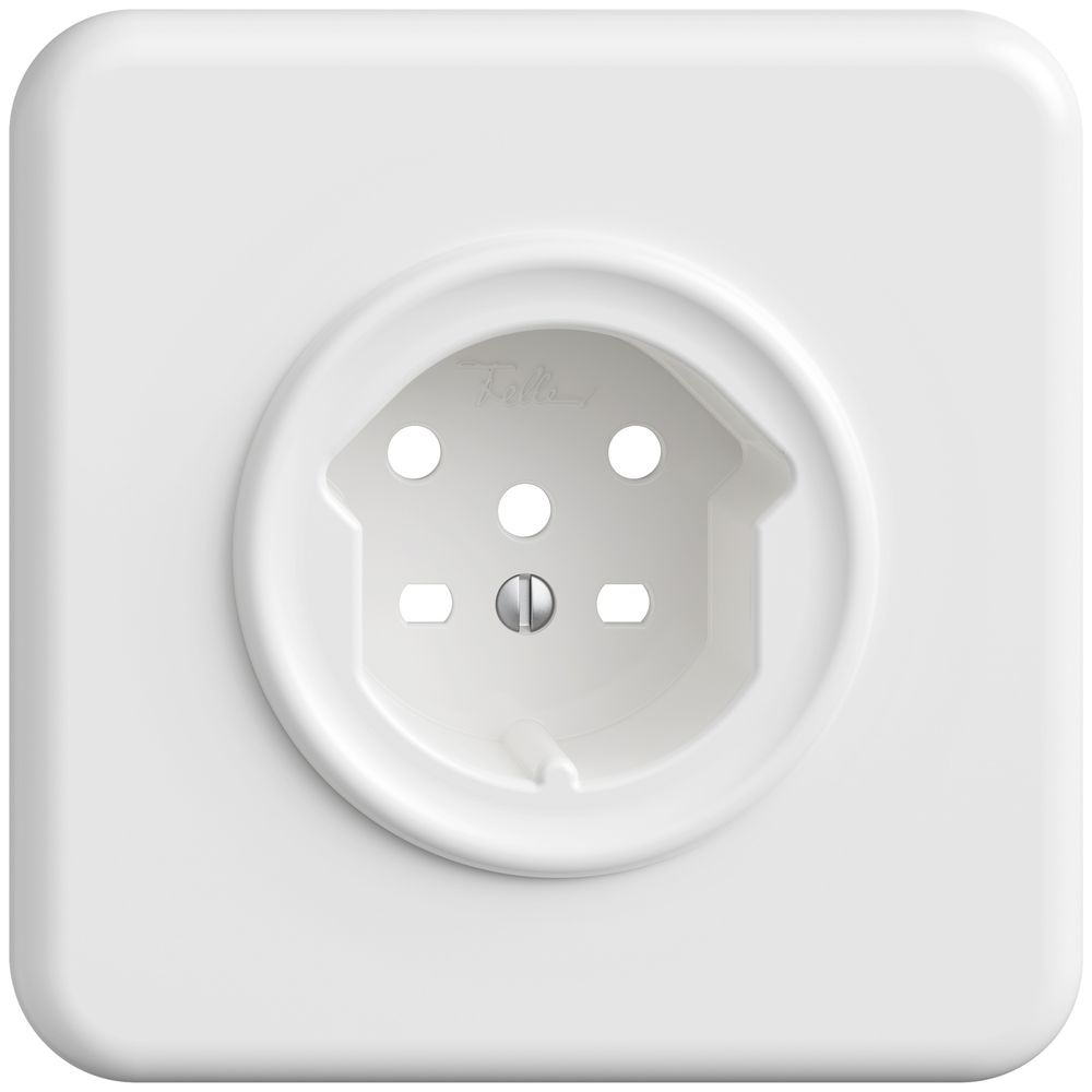 UP-Frontset STANDARDdue weiss 90×90mm 1×T15