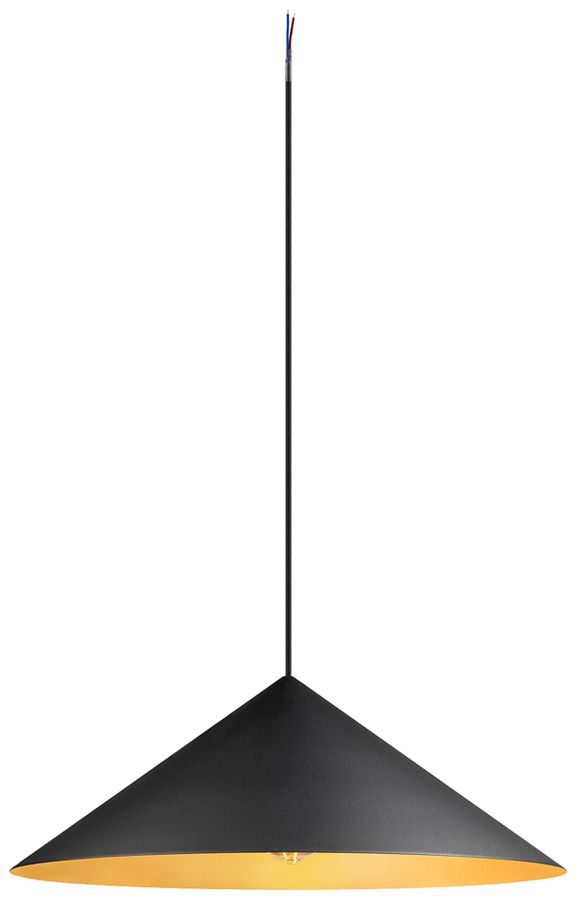 Pendelleuchte SLV MAGICO 55 E27 1×10W DIM Ø550mm schwarz/gold