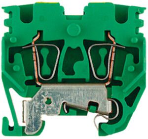 Borne de protection Weidmüller ZPEB 2.5-2 connexion à ressort 2.5mm² vert/jaune