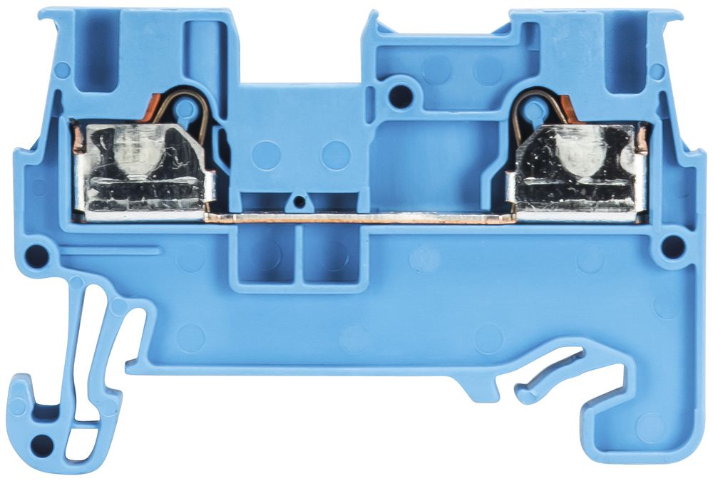 Morsetto passaggio componibile WTP 0.14…1.5mm² 17.5A 500V 2×inn.1 pi.35mm bl