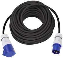 Rallonge MH CEE16A/CEE 16A bleu 230V H07RN-F3G1.5mm² GDV 30m IP44 noir