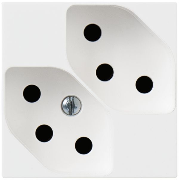 Prise INC ATO 2×T13 blanc 2modules