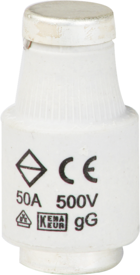 D-Sicherung DTIII 50A 500V gG mit Kennmelder