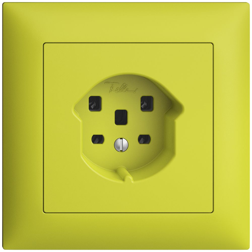 Prise ENC EDIZIOdue T25 16A lemon, bornes à vis