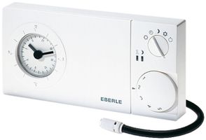 AP-Uhrenthermostat Eberle easy 3 fw, Wochen, 230V 1W, weiss