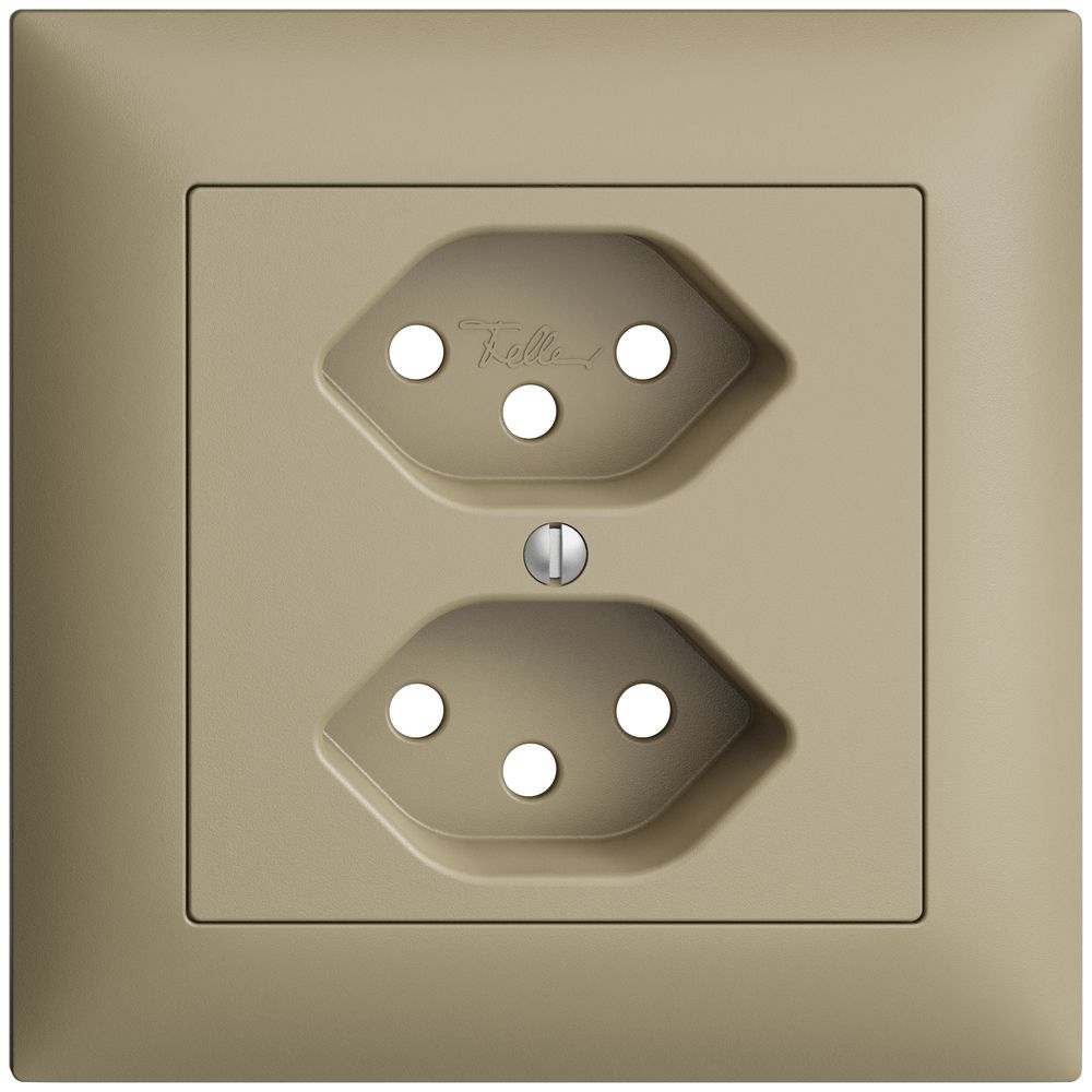 Frontset EDIZIOdue sand 88×88mm 2×T13