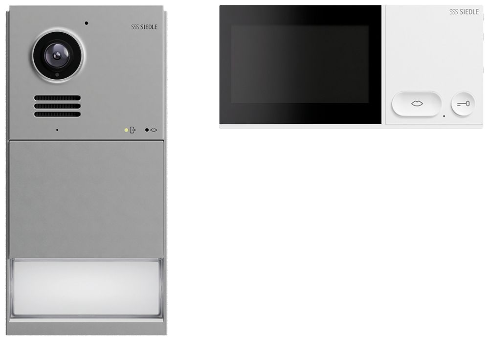 Türsprech-Set Video IQ Set LAN weiss