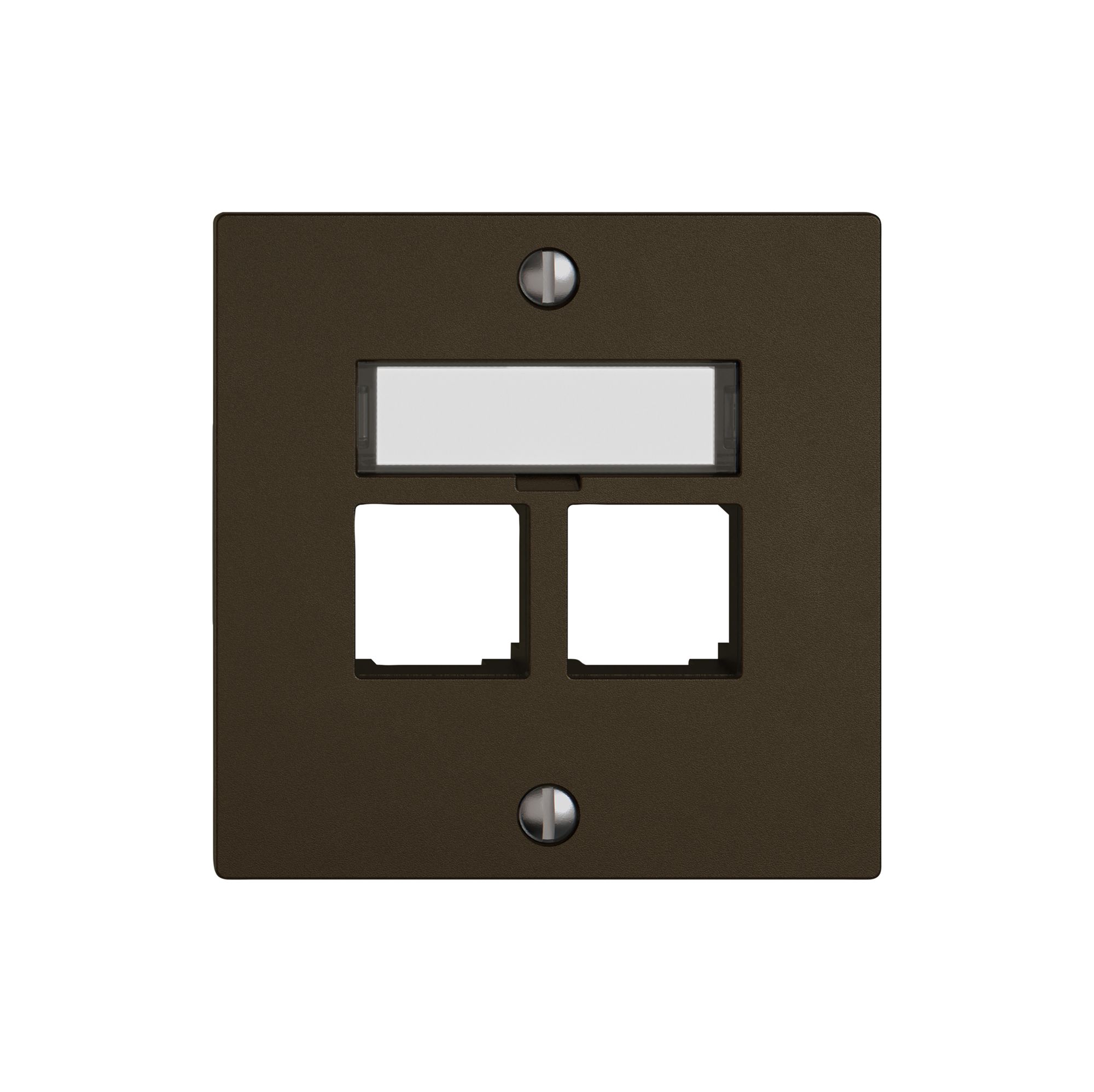 Montageset EDIZIO.liv EASYNET S-One SNAPFIX® gerade 2×RJ45 br