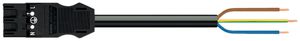 Anschlussleitung WINSTA MIDI 3×1.5mm² 16A 250V 8m Kod.A Stecker/frei schwarz