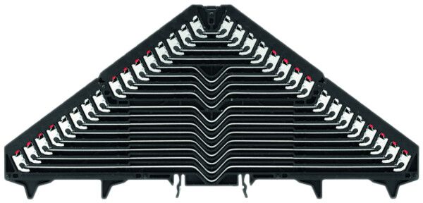 Rangierverteilerklemme Weidmüller PRV 16L PUSH IN TS35×7.5 schwarz, weiss/rot