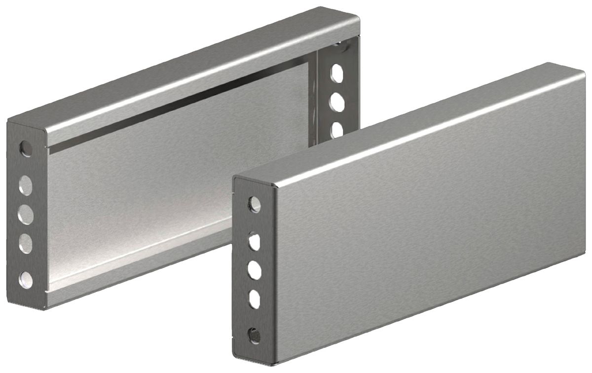 Cache-socle Rittal VX 8660.070 400×100mm kit latéral acier fin 2 pcs