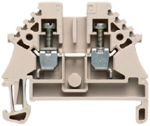 Borne de passage Weidmüller WDU N ZQV connexion à vis 2.5mm² TS35 beige
