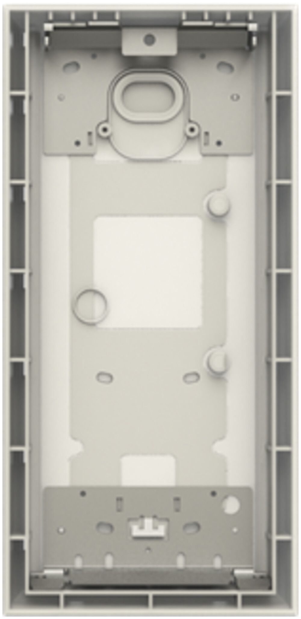 Scatola di montaggio AP ABB-Welcome, taglia 1/2 (2 moduli), grigio