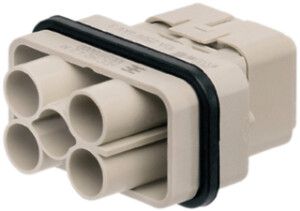 Insert mâle Weidmüller HDC HQ 690V 40A 6L à sertir grd. HQ
