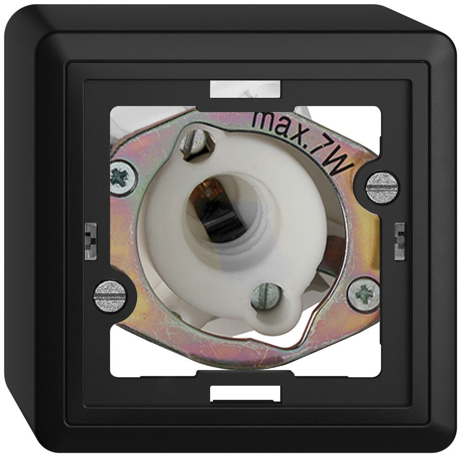 Lampada spia AP EDIZIOdue nero 7W senza calotta piatta