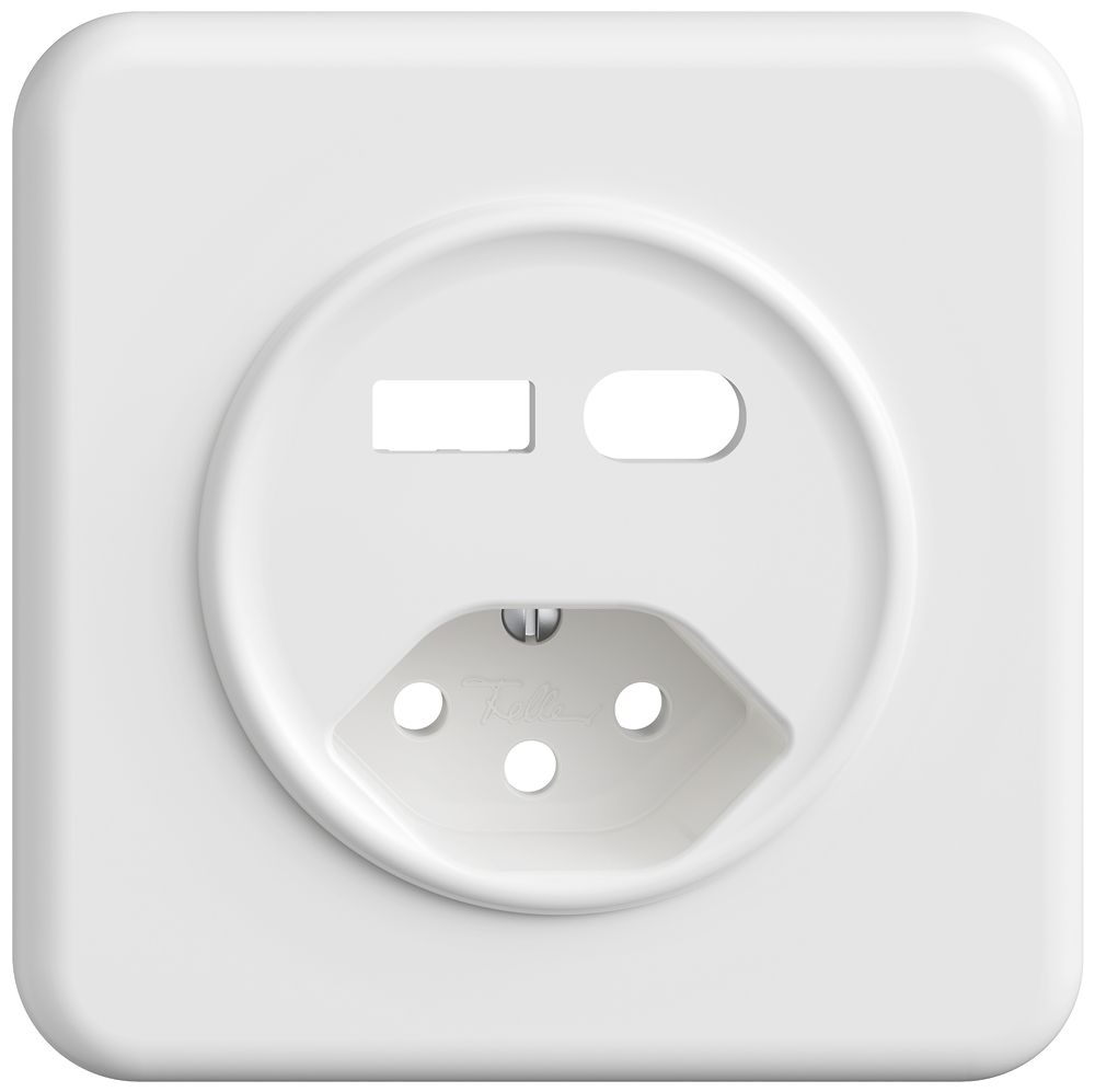 UP-Montageset Feller STANDARDdue für Steckdose USB Typ A+C + Typ 13 weiss