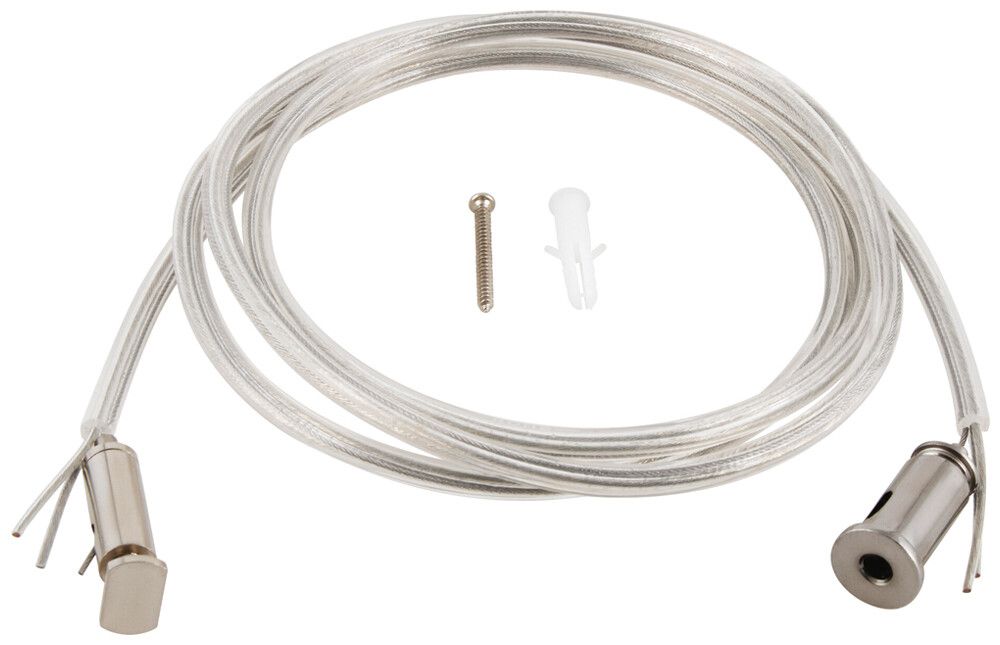 Sospensione a corda LEDVANCE LS AY 1500mm acciaio argento cavo a 2 pol. 2 pz