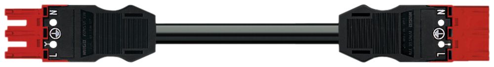 Verbindungsleitung MIDI 3×1.5mm² 16A 250V 5m Cod.I Buchse/Stecker blau Cca